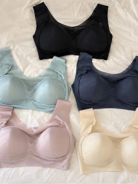 Other - 5-Pack Wireless Bras Seamless Comfort No Wire NWOT Size Small